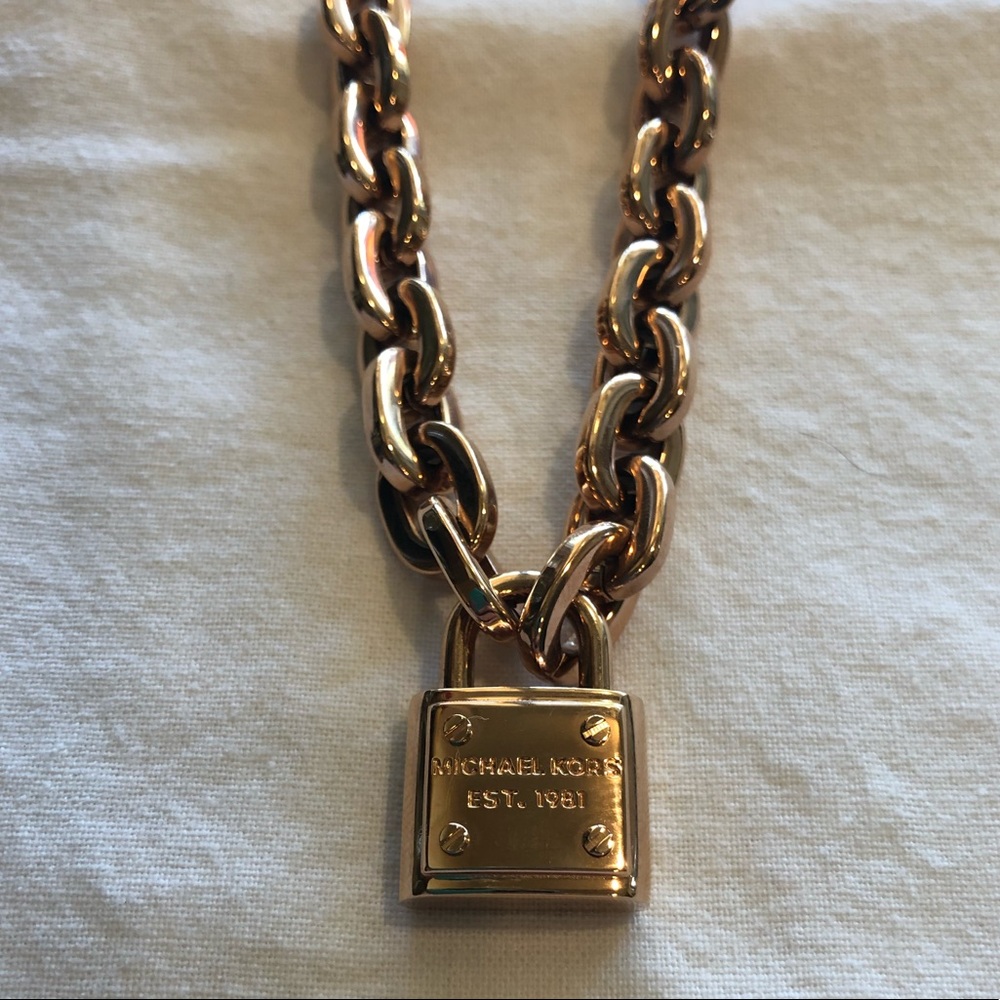 Michael Kors Lock and Chain necklace